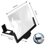 BUFFER® Taşınabilir Göz Yormayan 3D Cep Telefonu Mobil Tablet HD Ekran Video Büyütücü Büyüteci - Görsel 7