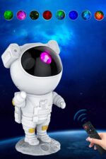 BUFFER® Uzaktan Kumandalı ve Zamanlayıcılı Farklı Renk Işık Modlu Astronot Projektör Gece Lambası - Görsel 8