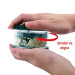 BUFFER® Pratik Sarımsak Ezme Doğrama Rendeleme  Öğütme Aleti Aparatı - Görsel 7