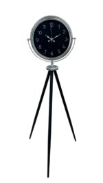 Krom Zarif Tripod Ayaklı Saat - Görsel 3