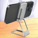 BUFFER®  360 derece Dönen Tüm Telefon Tipleri İle Uyumlu Metal Telefon Standı Braket - Görsel 3