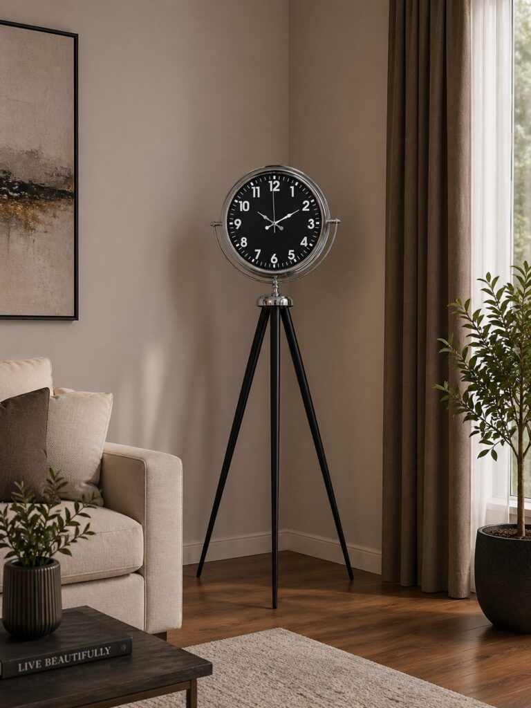 Prime Krom Tripod Ayaklı Saat