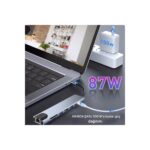 MacBook ve Laptop Uyumlu Çok Fonksiyonlu USB-C Dönüştürücü - Alüminyum Gövdeli Hub - Görsel 7