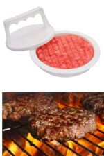BUFFER®  Hamburger Ve Köfte Şekillendirici Köfte Kalıbı Pratik Burger Pres Aparatı - Görsel 6