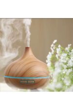Aroma Difüzör Gece Işığı 7 Led Nemlendirici Kumandalı 550 ml Buhar Makinesi - Görsel 2