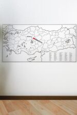 Yazılabilir Türkiye Haritası Manyetik Duvar Stickerı 110 x 56 cm - Görsel 4