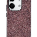 Mey İthalat®   Redmi Note 13 Pro 4G Bright Simli Kapak - Derin Mor