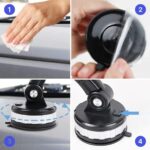 BUFFER® Jel Vantuzlu Cama Takılabilen Güçlü 360 Derece Dönebilen Ayarlanabilir Araç Içi Vantuzlu Telefon Tutucu - Görsel 4