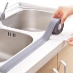 BUFFER® Gri Su Sızdırmaz  Banyo Mutfak Lavabo Küvet İzolasyon Şerit Bant - Görsel 2