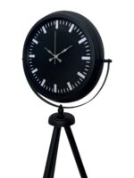 Siyah Lüks Sade Tripod Ayaklı Saat - Görsel 2