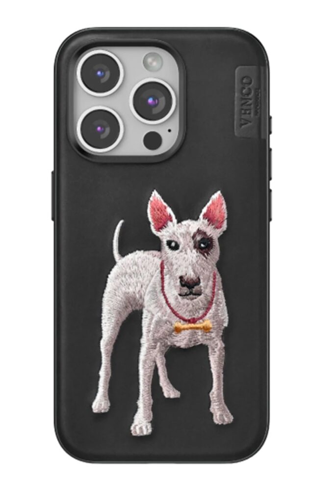 Mey İthalat®  iPhone 14 Pro Max Perma Desenli Kapak - Siyah
