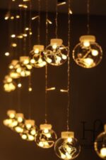 10 Sarkıtlı Kumandalı Dekoratif Top İçi Mini Toplu LED Günışığı Rengi Dekoratif Aydınlatma - Görsel 6