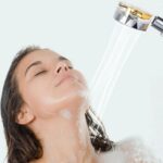 BUFFER® 360 derece Döner Turbo Pervaneli Serinletici Tasarım Start Stop Tuşlu Duş Başlığı - Görsel 4