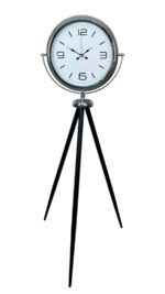 Krom Sade & Şık Tripod Ayaklı Saat - Görsel 3