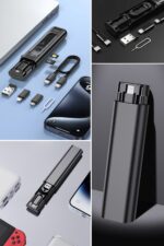 BUFFER® Cep Tipi 60W Bas Aç Type-C,İphone Şarj,Micro USB Hızlı Şarj Data Kablo Seti - Görsel 7