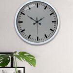 40 Cm Metal  Beyaz Modern Duvar Saati