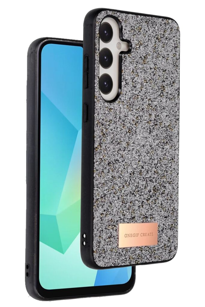 Mey İthalat®  Samsung Galaxy A26 Bright Simli Kapak - Gümüş
