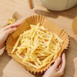 BUFFER® 50 Adet Air Fryer Pişirme Kağıdı Tek Kullanımlık Yağ Geçirmez Yapışmaz Kare Tabak Model PVC - Görsel 6