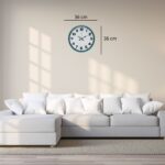 Elegance Turkuaz 36 Cm Duvar Saati - Görsel 4
