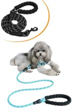 BUFFER® Reflektörlü Fosforlu Köpek Gezdirme Halatı Tasma Kayışı Metal Kancalı 130 cm - Görsel 6