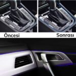 BUFFER® Mavi Araba OtoTrim Dekorasyon Şeridi Kauçuk Elastik Kolay Kurulum 5 metre Şerit Bant - Görsel 3