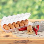 BUFFER® 12li Şeffaf Kapaklı Kilitli Yumurta Saklama Kabı Kutusu Aparatı - Görsel 2