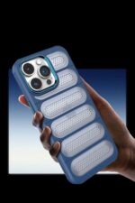 Mey İthalat®  iPhone 15 Pro Kılıf Airmax Silikon Kapak - Lacivert - Görsel 3