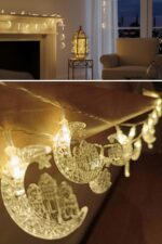 Hilal ve Cami Şekilli 3.5 Metre USB LED Işık – 20 LED’li Dekoratif Ramazan Dekorasyonu ve Ortam Aydınlatması - Görsel 7