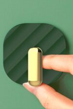 BUFFER® 2li Yapışkanlı Retro Askılık Dolap Kapak Kulpu Yeşil - Görsel 8