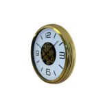 Modern Prestige Gold 60 Cm Çarklı Duvar Saati - Görsel 2