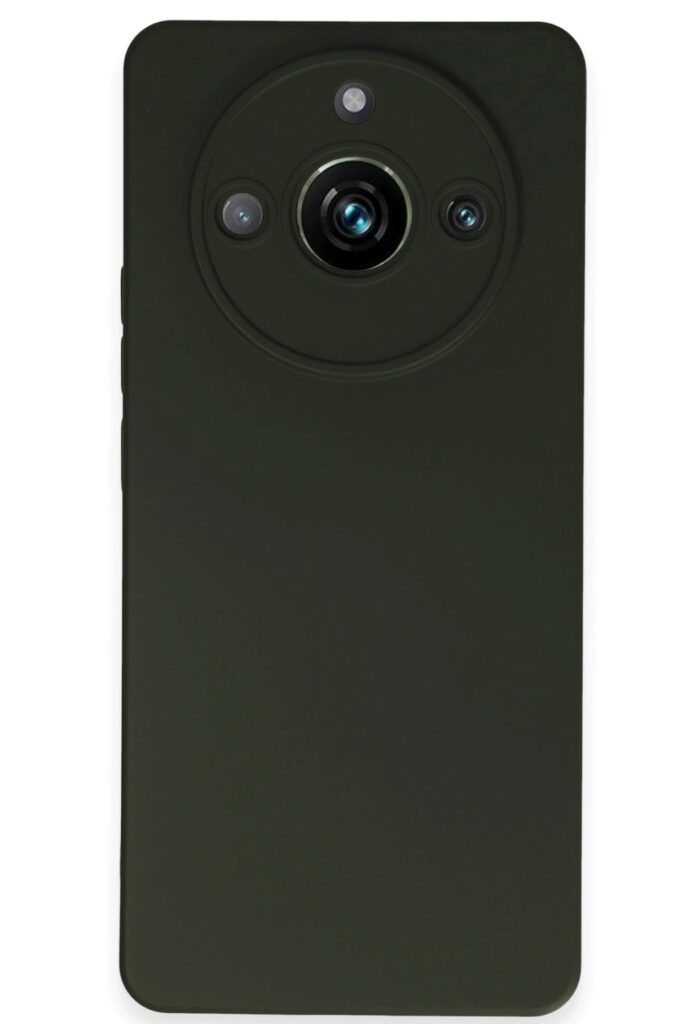 Mey İthalat®  Realme 11 Pro Kılıf Nano içi Kadife Silikon - Koyu Yeşil