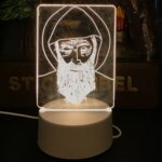 BUFFER® USB Kablolu Işıklı Kendiliğinden Beyaz Kalemli-Silgili Kreatif 3D Görselleştirme LED Lambası - Görsel 5