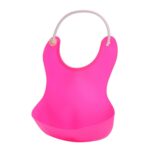 BUFFER® Çocuk Bebek Mama Önlüğü Dökülme Engelleyici Bükülebilir Pembe - Görsel 3