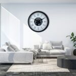 Roma Signature 60 Cm Çarklı Siyah Duvar Saati