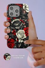 Mey İthalat®  iPhone 14 Pro Max Flower Series Magsafe Kapak - Mavi - Görsel 3