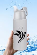 BUFFER® Kilitlenebilen Matara Güvenlikli Suluk Sporcu Matarası Spor Su Şişesi İçecek Şişesi 700ml - Görsel 7