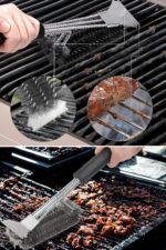 BUFFER® Mangal Izgara Temizleme Fırçası – Paslanmaz Çelik Telli, Uzun Saplı Grill Temizlik Aparatı Mangal Temizlik Fırçası - Görsel 7