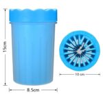 BUFFER® Silikon Jel Fırçalı Kedi Köpek Pati Ayak Temizleme Kovası Büyük - Görsel 4