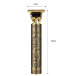 BUFFER® Vintage Görünümlü Güçlü 4 Farklı Başlıklı USB ŞarjlI Manuel Tıraş Makinası - Görsel 5