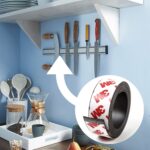 Yapışkanlı Şerit Mıknatıs Magnet Kes Kullan Güçlü Sağlam Rulo Çıkarılması Kolay Siyah 2cm x 1 mt - Görsel 5