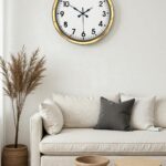 40 cm Metal Gold Standart Duvar Saati – Modern ve Dekoratif Tasarım