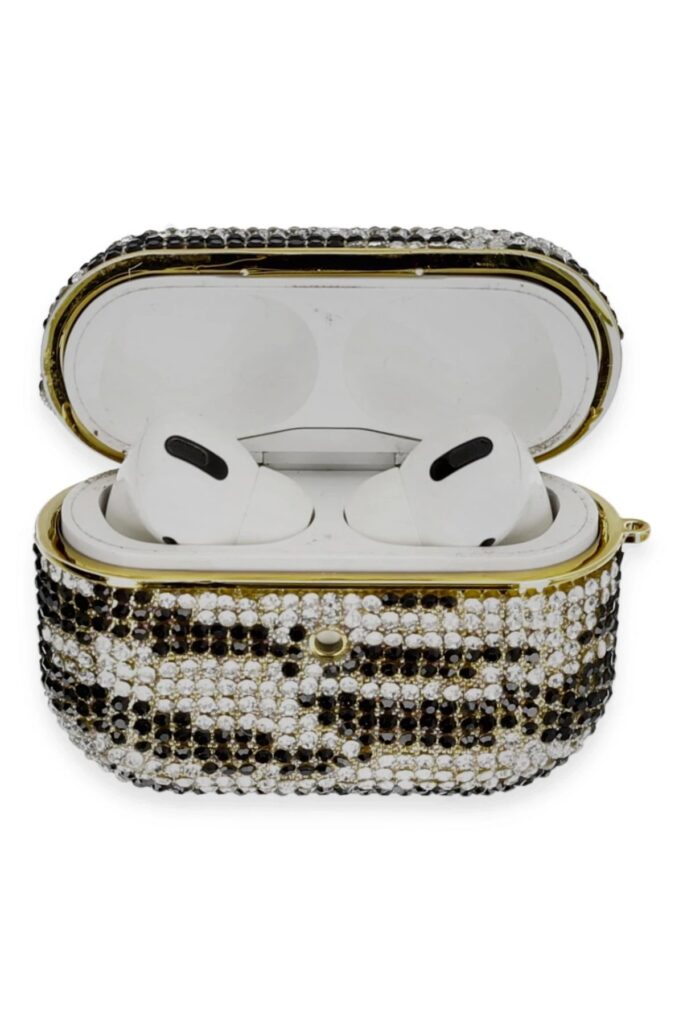 Mey İthalat®  Airpods Pro 2 (2.nesil) Klor Taşlı Kılıf - Desen 5