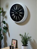 Elegance White 40 Cm Metal Duvar Saati - Görsel 2