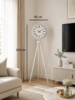 Platin Classic White Roma Tripod Ayaklı Saat - Görsel 4