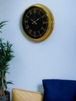 Luxury Gold 40 Cm Metal Duvar Saati - Görsel 3