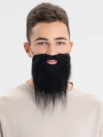 Mey İthalat® Siyah Renk Takma Sakal Bıyık Takımı