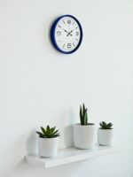 36 Cm Lacivert Modern Dekoratif Duvar Saati - Görsel 2