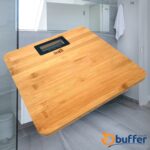 BUFFER® Techfit Bambu Banyo Baskülü Yüksek Hassasiyetli Darbelere Dijital Dayanıklı Terazi Tf 1065 M - Görsel 5