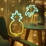 BUFFER® Dekoratif Ananaslı Neon Led Masa Ve Gece Lambası Hediyelik Lamba - Görsel 2