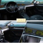 BUFFER® Gold Araba Oto Trim Dekorasyon Şeridi Kauçuk Elastik Kolay Kurulum 5 metre Şerit Bant - Görsel 4